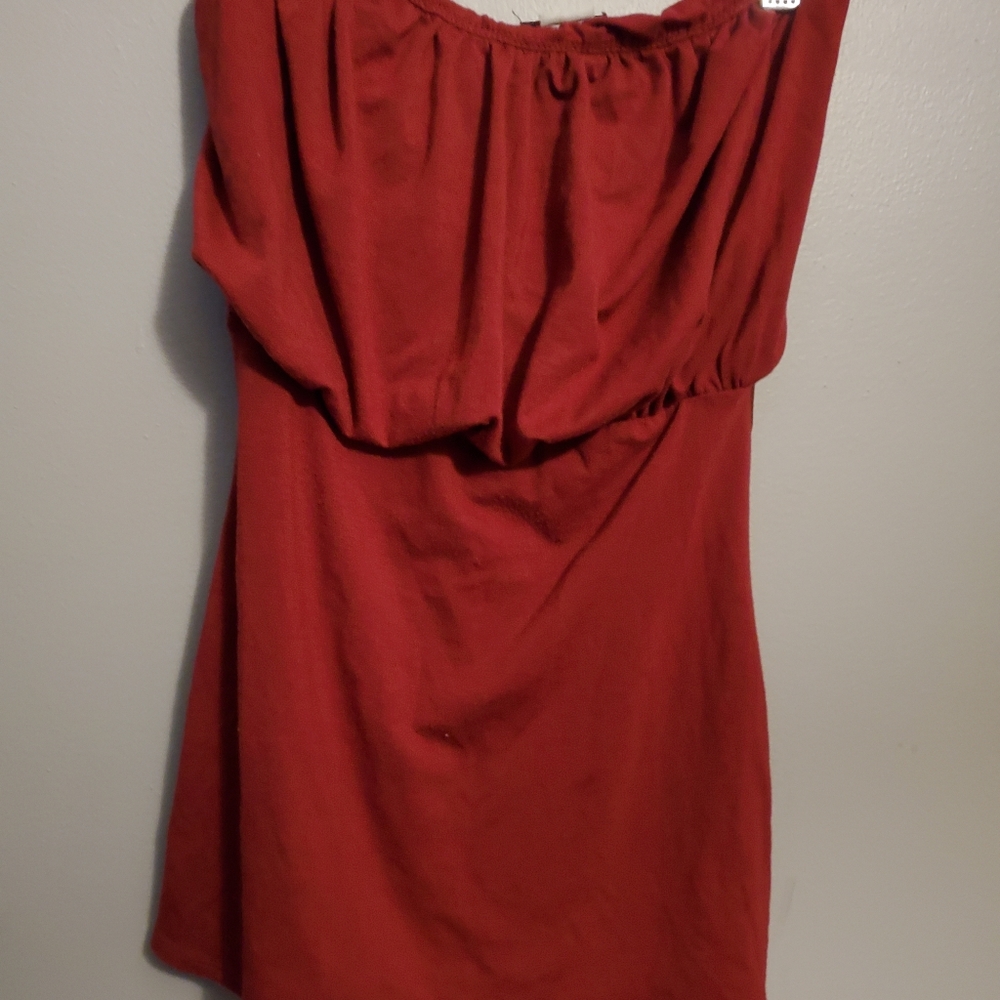 Seduction Red Tube Top w/Belt